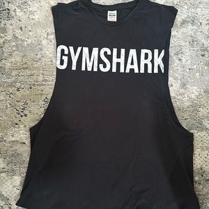 NEW XL Men’s Gymshark Black Drop Arm Tank